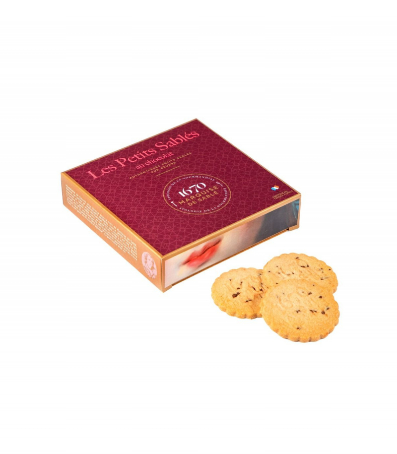  Biscuits sablés aux pépites de chocolat, Marquise de Sablé- étui 100g