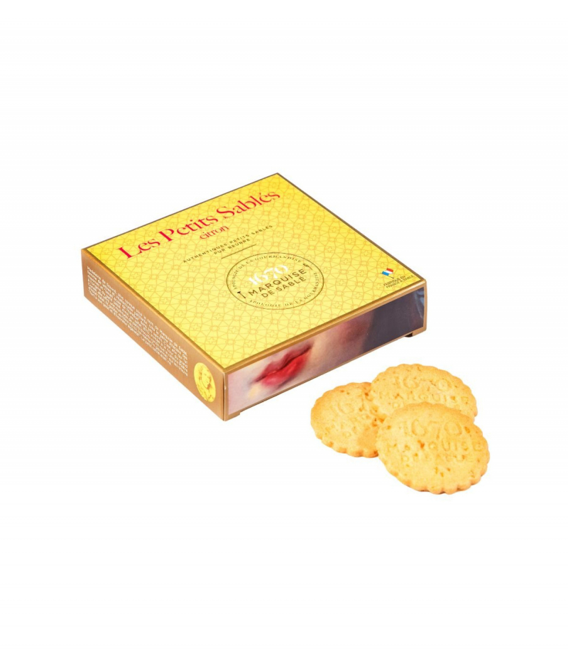 Biscuits sablés pépites de citron, Marquise de Sablé - étui 100g