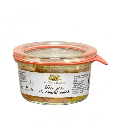 Foie Gras de Canar entier, Le Manoir Alexandre - Aveyron, 90 g